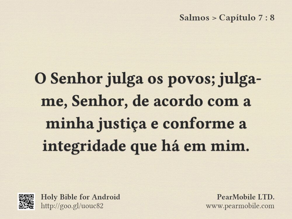 Salmos, Capítulo 7:8